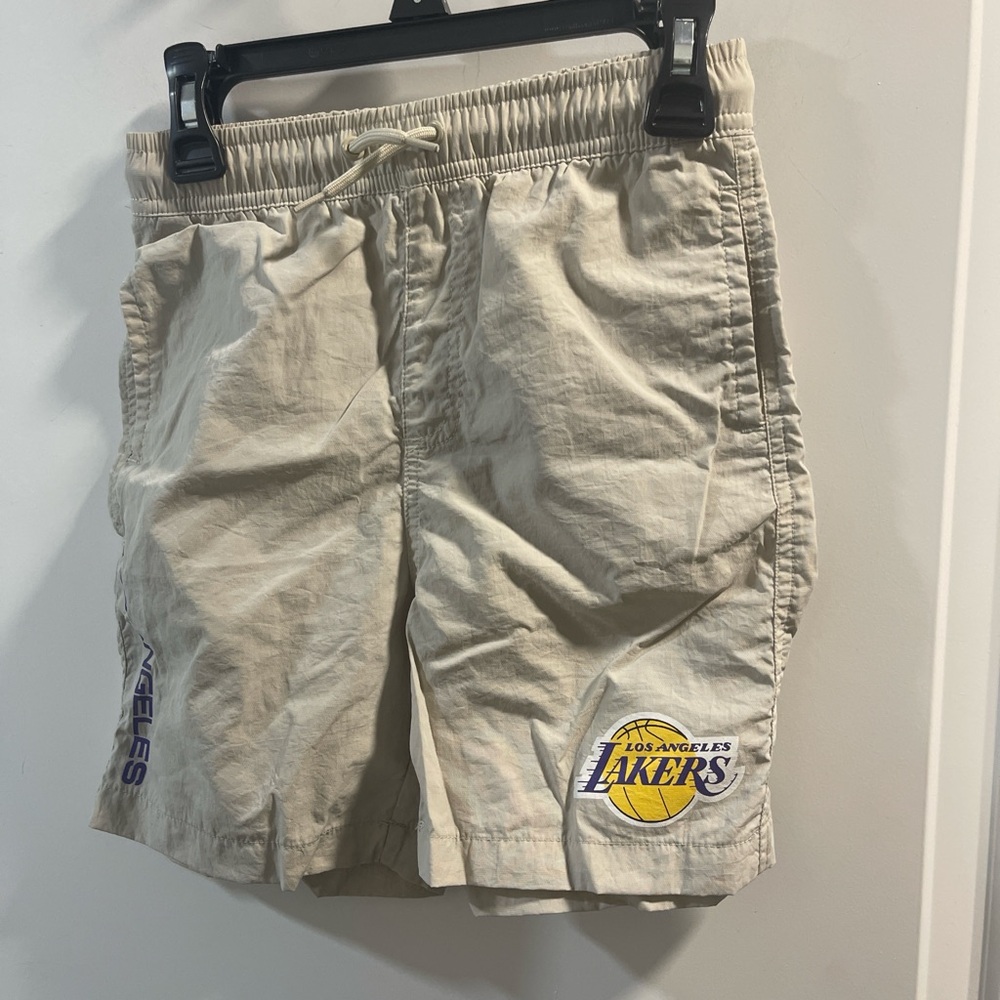 NBA Kids Beige Elastic Shorts